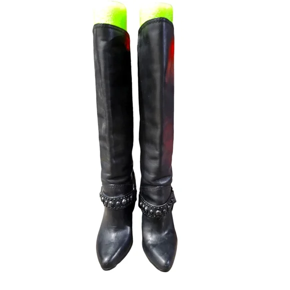 Modern Vintage Knee-High Boots - Picture 1 of 9